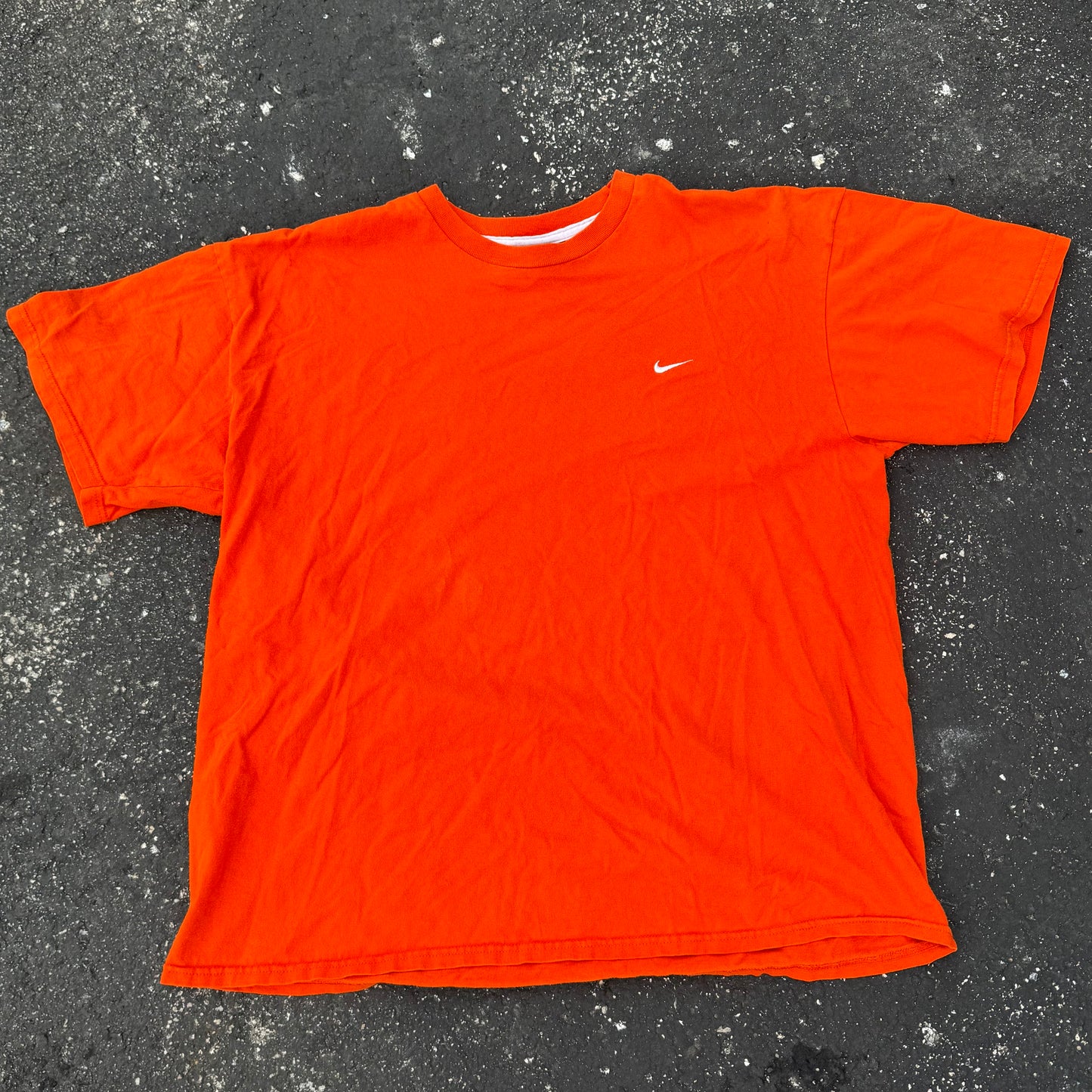 Orange Nike Mini Swoosh Tee