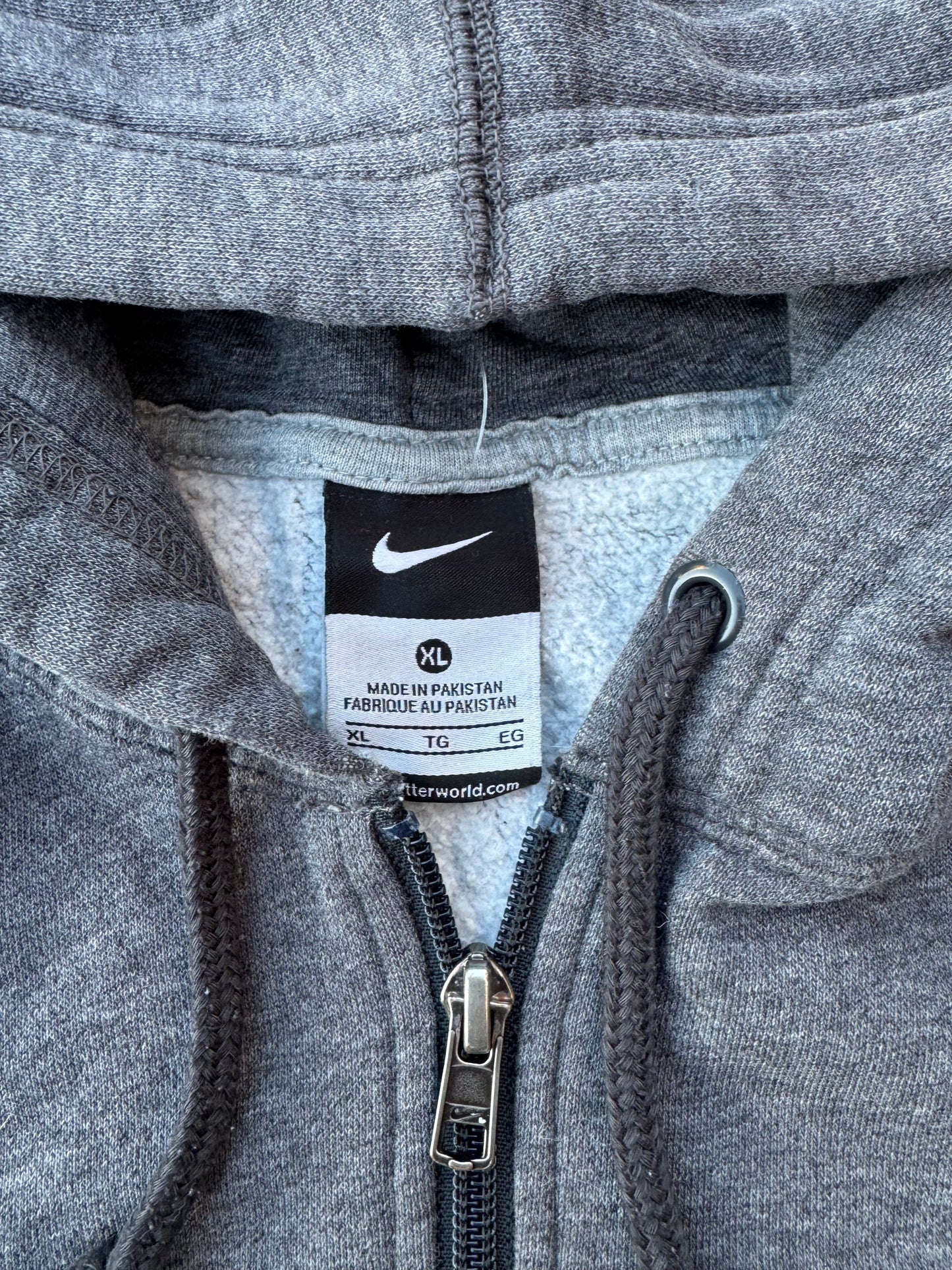 Gray Mini Swoosh Zip-Up