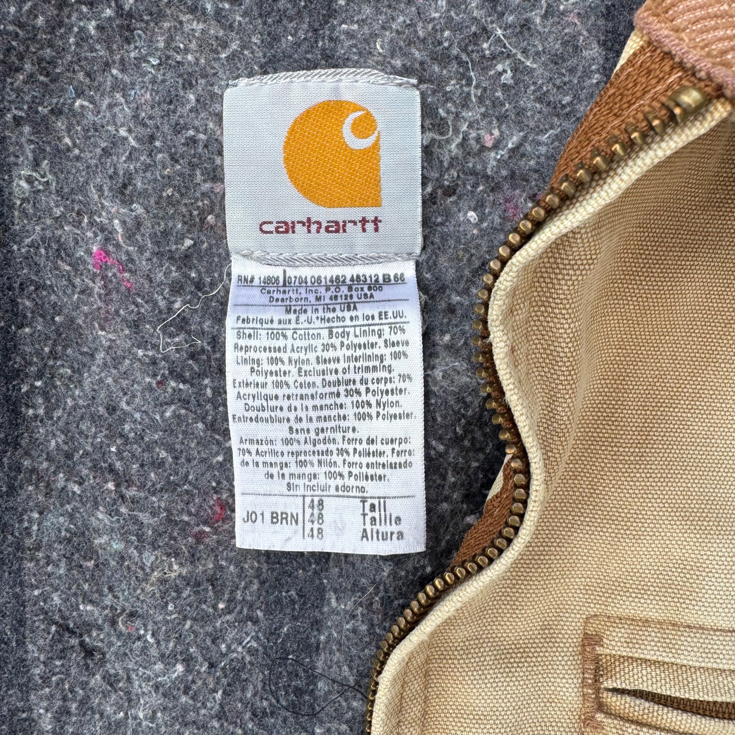 Detroit Blanket Lined Carhartt Jacket