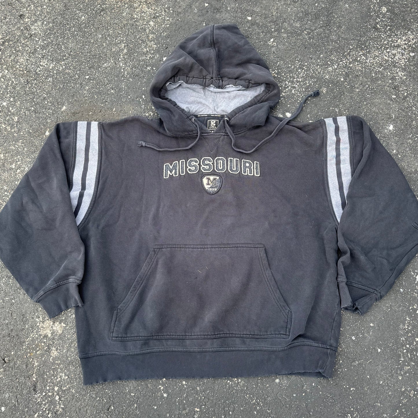 Black Missouri Spell-out Hoodie