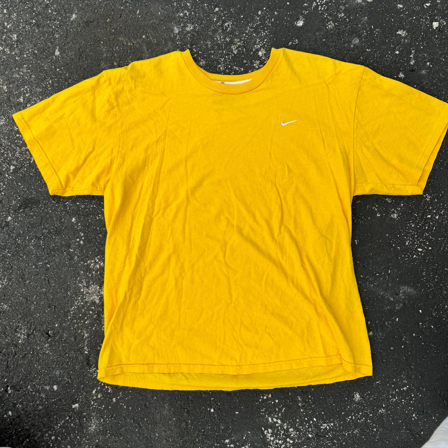 Yellow Nike Mini Swoosh Tee