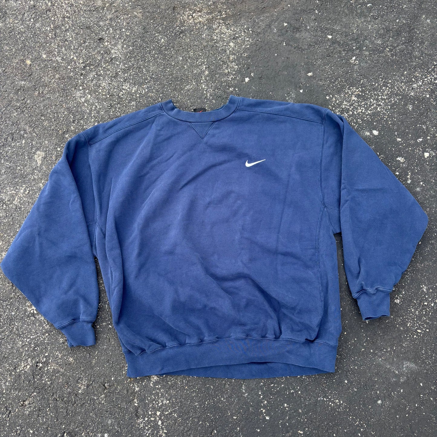 Navy Nike Mini Swoosh Crewneck