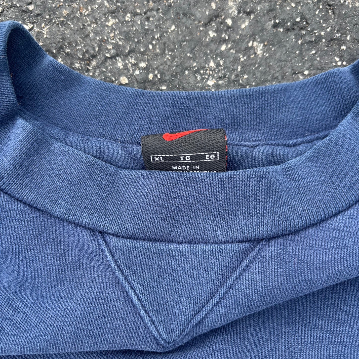 Navy Nike Mini Swoosh Crewneck